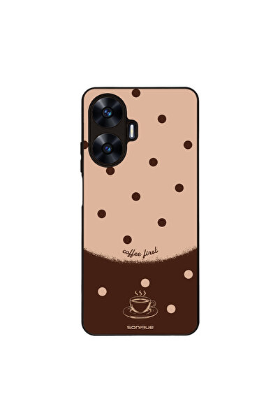 OEM Θήκη Sonique Delulu Polka Era Series για Realme C55 Coffee First