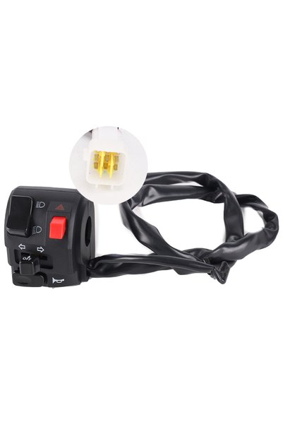 Choice 1pcs left 22mm Motorcycle Switches Motorbike Horn Button Turn Signal E...