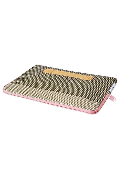IKEA Padded Laptop Sleeve Case, Pink/Brown Chequered – Fits 14-Inch Laptops