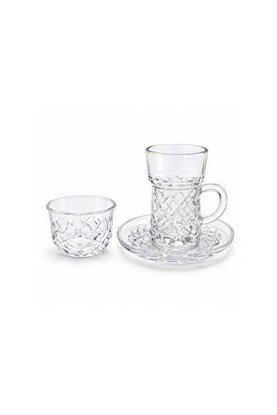 Ginza طقم ضيافة من الزجاج الماسي 36 قطعة