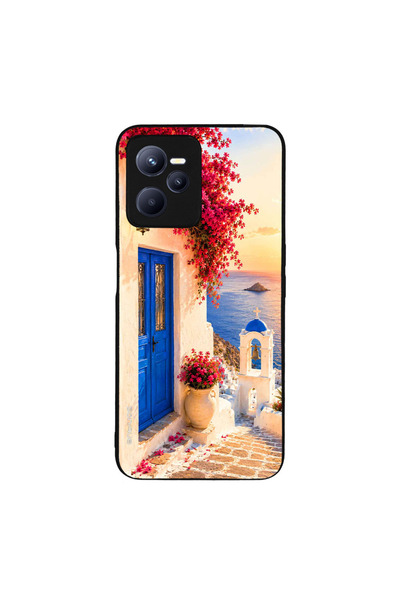 OEM Θήκη Sonique Greek Island Muse Series για Realme C35 Ηλιοβασίλεμα Σαντορίνης
