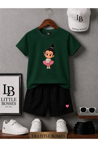 LB little bosses Alt Top Shorts T-Shirt (Painter Baby)