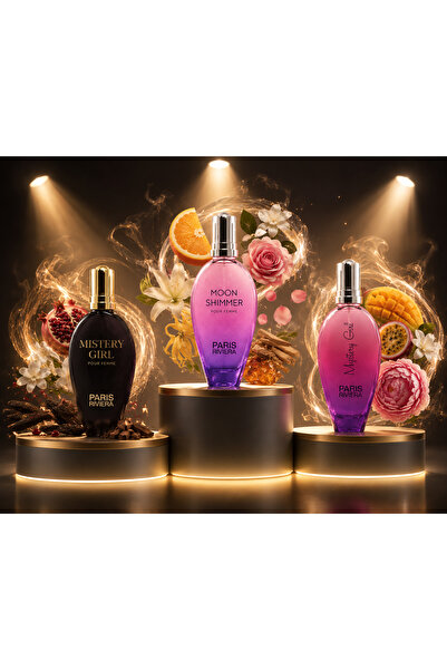 Paris Riviera Set of 3 fragrances - Mystery Girl, Moon Shimmer and Mystery Girl