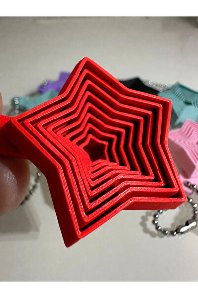 Bezos Μπρελόκ 3D Printing Star Fidget - Κινητό παιχνίδι αντιστρές και αξεσουά...