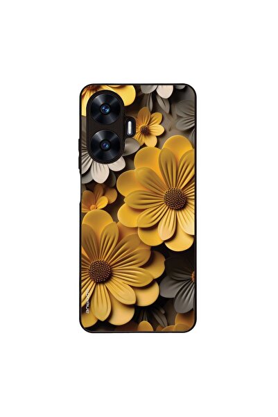 OEM Θήκη Sonique 3D Flower Series για Realme C55 Κίτρινο