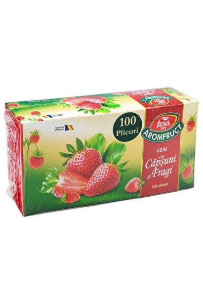 Fares Ceai cu capsuni fragi 100 plicuri