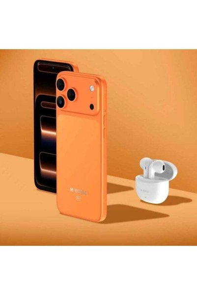 M HORSE هاتف M-HORSE M17 Pro Max 4G بنظام أندرويد، شاشة 6.6 بوصة بدقة HD+، ذاكرة وصول عشوائي 12 جيجابايت، تخزين 256 جيجابايت، بطارية 5000 مللي أمبير، تقنية NFC، كاميرا 32 ميجابكسل - لون برتقالي