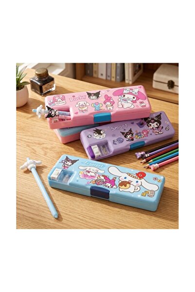 Tatlı Sebep Character Pencil Case with Sharpener and Pen Holder