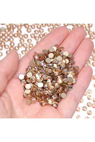 Choice7 SS20-1440Pcs Golden Shadow SS3-SS30 Glass Non-Hotfix Rhinestones Gold...