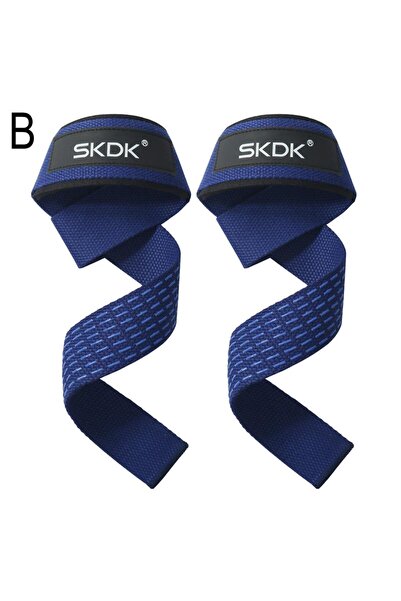 Choice4 Blue SKDK Silicone Weightlifting Straps Anti-Slip Lifting Wrist Wrist...