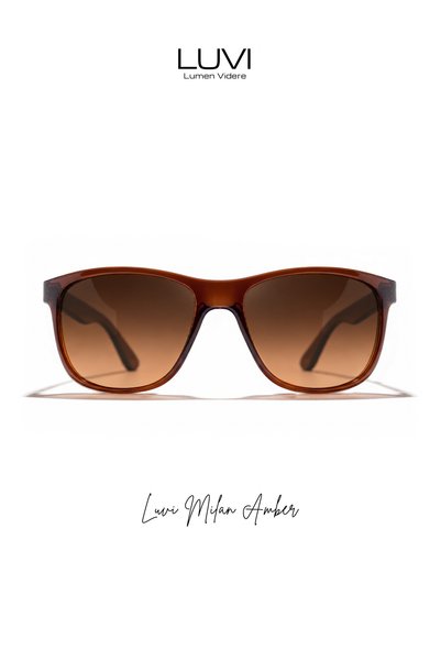 Lumen Videre نظارات شمسية LUVI Milan Amber UV400 - اختر العدسة المفضلة لديك