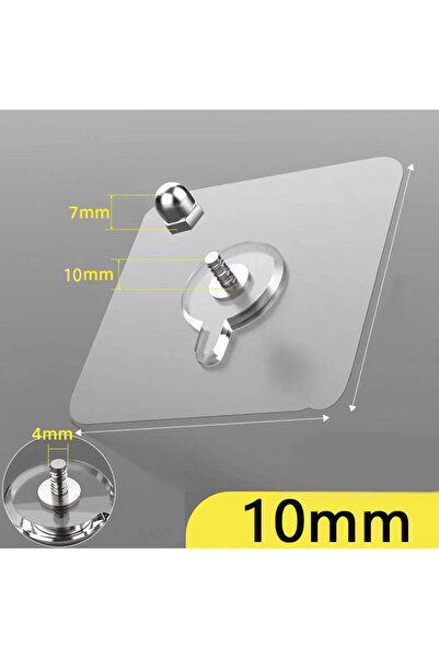 Choice 10 mm -10 Pcs 10 Pcs Punch-Free Screw Stickers Wall Picture Non-Markin...