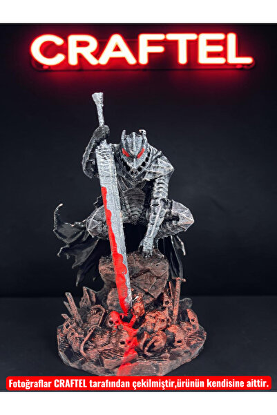 CRAFTEL Berserk Guts Berserker Armor 10 cm Figür - Hediyelik Koleksiyonluk Ho...