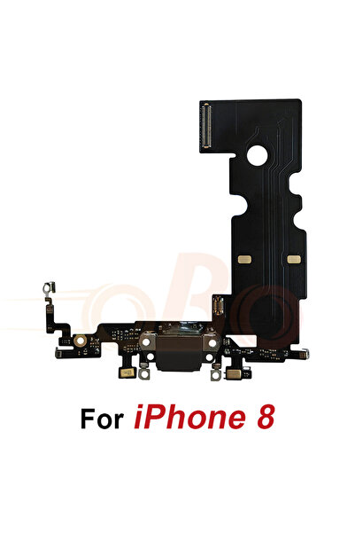 choice2 كابل فليكس لمنفذ الشحن 8G-أسود لهواتف آيفون 7 و8 بلس، موصل شحن USB أب...