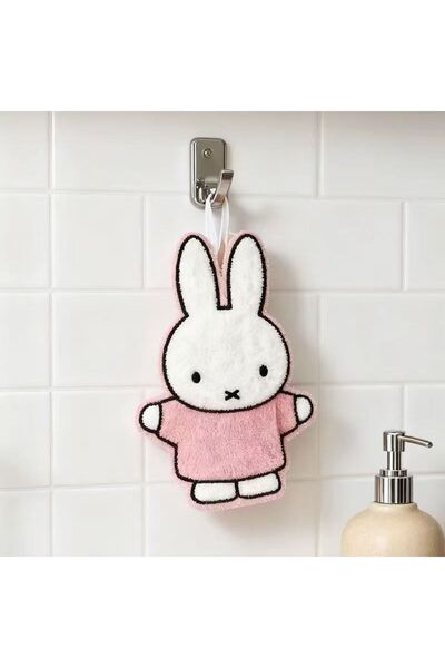 Choice1 A Cute Miffy Rabbit Kawaii Hand Wiping Towel Super Absorbent Hanging ...