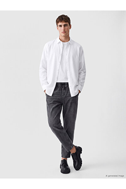 LC Waikiki Peak New Season Anthracite 710 Loose Fit Men's Jean Trousers