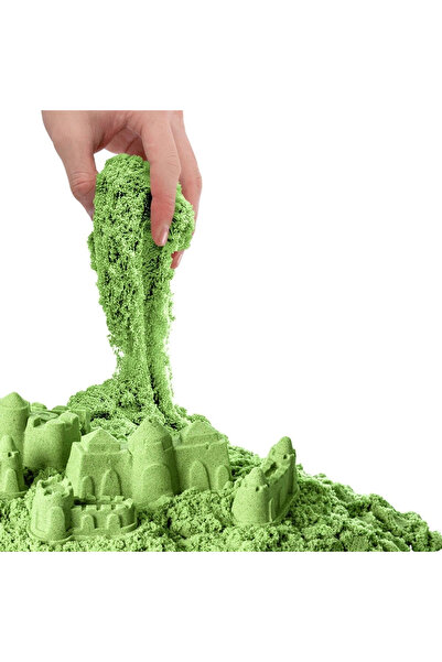 Generic Brand 03687 Green Kinetic Play Sand with Accessories 500 Gr