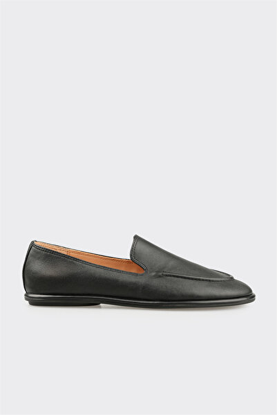 Elle Shoes Siyah Deri Kadın Günlük Ayakkabı