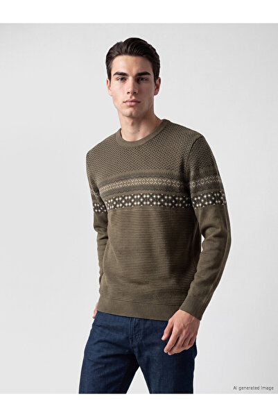 LC Waikiki I Zero Roba Collar Embroidered Men's Knitwear Sweater from Freezen...