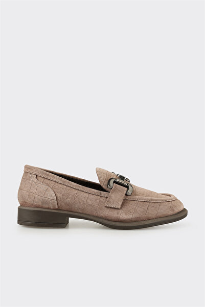 Elle Shoes Vizon Deri Kadın Günlük Ayakkabı