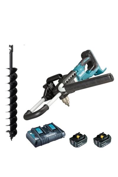 Makita DDG460T2X7 Brushless Earth Auger, 2x18V 5.0Ah Batteries, Dual Charger