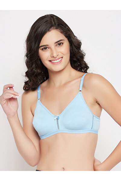 Clovia By Styli Blue Non-Padded Non-Wired Full Coverage Bra
