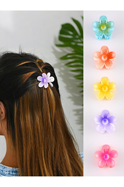 Take Two By Styli Set of 5 - Flower Mini Hair Clips