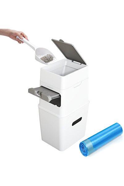 Neakasa Cat Litter Trash Can, 9.2L Waste Disposal Bin for Cat Litter, Dog Poo...