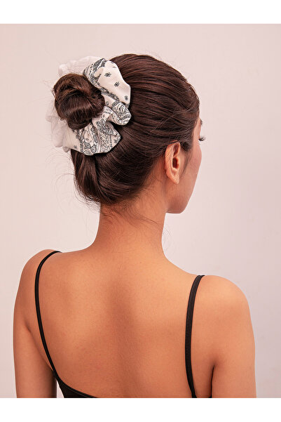 Take Two By Styli Set of 2 - Printed Scrunchies