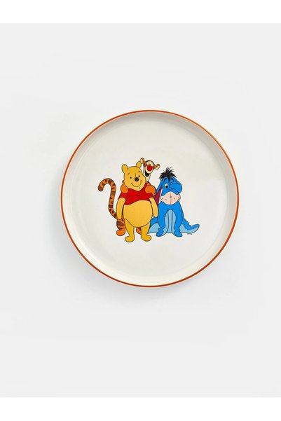 LC Waikiki Lcw Home Mixed Winnie the Pooh Printed Porcelain Plate 22 cm