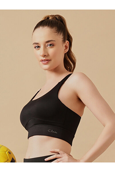 Clovia By Styli Black Padded High-Impact Sports Bra
