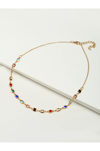 Take Two By Styli Rhinestone Necklace