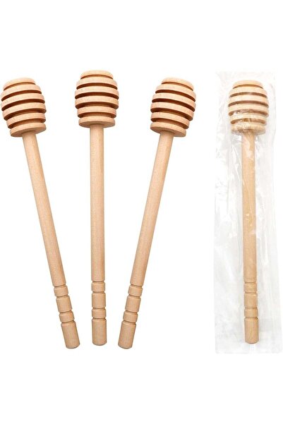 DubaiGallery 4PCS Traditional Wooden Honey Dipper Stick for Home Use