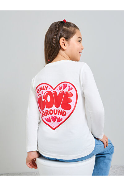 Styli Off White Graphic Print Long Sleeves Regular Fit T-Shirt