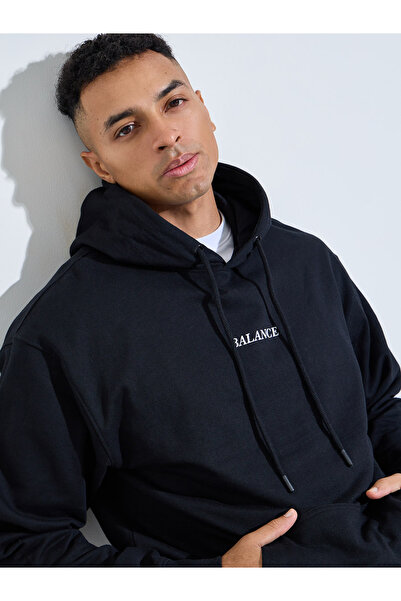 Styli Eco Earth Relaxed Fit Fleece Hoodie with Kangaroo Pocket