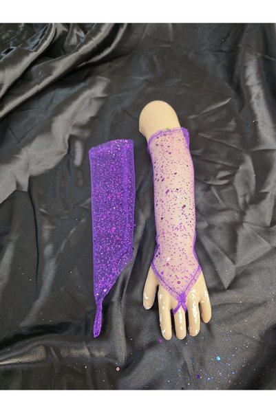 Qrsln Amaris Sparkling Sequined Girl's Sharmaran Gloves