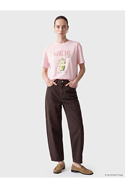 LC Waikiki Esvab • Modern & Distinctive Printed 100% Cotton Women's T-Shirt