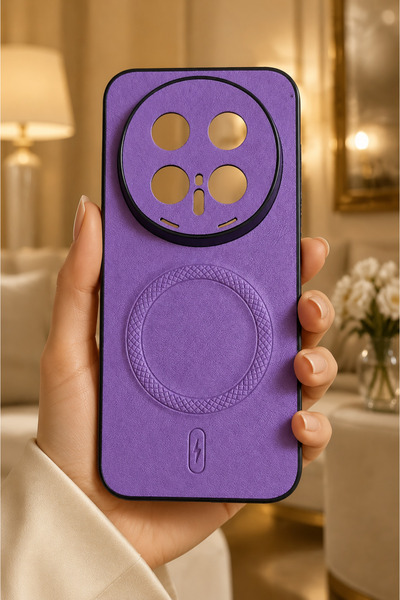 TechTrove Honor Magic 8 Pro Uyumlu Hide MagSafe Uyumlu Kılıf Mor