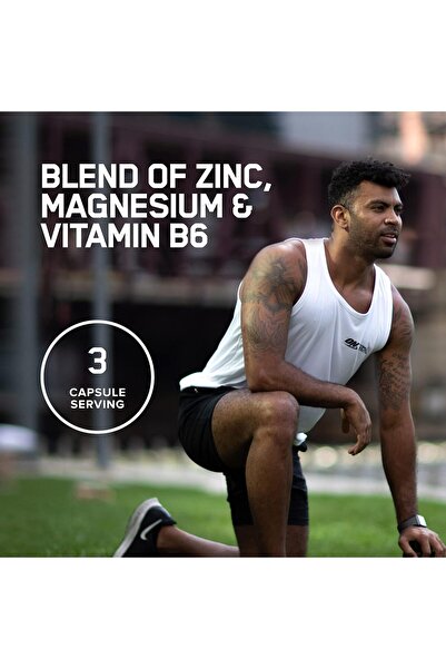 Optimum Nutrition (ON) ZMA Zinc for Immune Support, Muscle Recovery and Endurance Supplement for Men and Women, Zinc and Magnesium Supplement - 90 Capsules