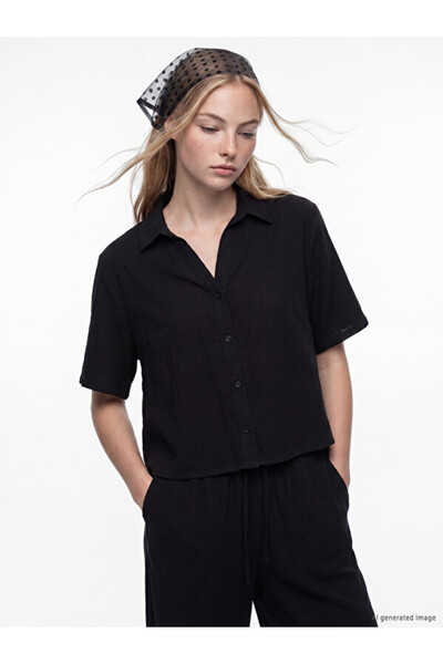 LC Waikiki Esvab • Modern & Distinctive Krinkle Women's Shirt
