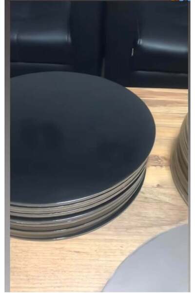 EgeConcept 30 cm yuvarlak çift taraflı 4 mm mukavva siyah beyaz pasta tabanı