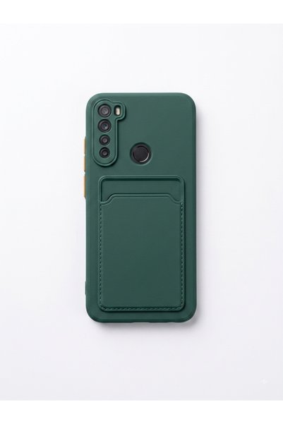 kılıfınbenden Redmi Note 8 Green Card Holder Case Model