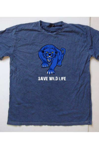 mAddog Save Wild Life "Blue Jaguar" / Large Size (Relax Fit) 13XL 12XL 11XL 1...