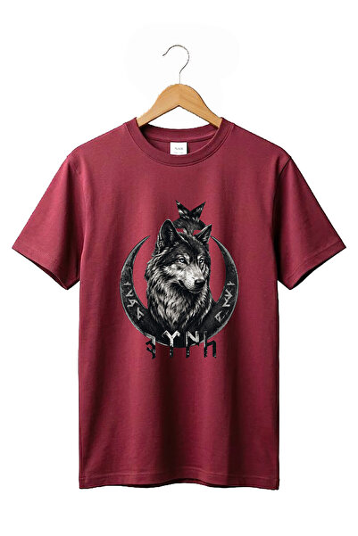 The Baski Turkish Written Bozkurt Turkish Flag Printed 100% Cotton Premium Bl...