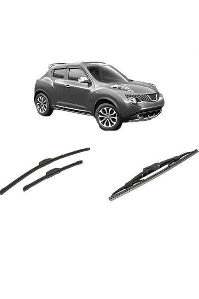 Bosch Set of 3 wipers NISSAN JUKE (F15) 2010-2019, front and rear windshield ...