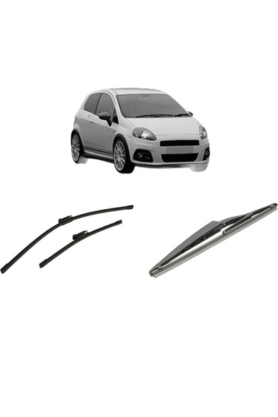 Bosch Set of 3 wipers FIAT GRANDE PUNTO Van (199_) 2006-2013, windshield and ...