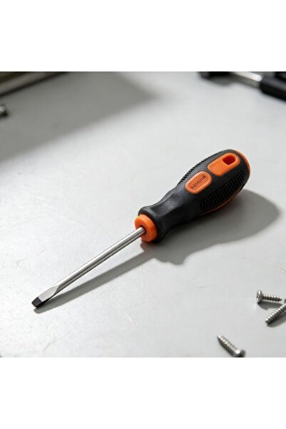 KMT Tools 3×100 mm flat screwdriver with Anatomical non-slip massage handle, ...