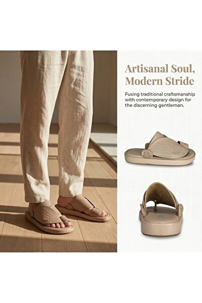 Chyfly Men's Ready-To-Wear Beach Slippers - Italian Design, Soft Sole, Non-Sl...