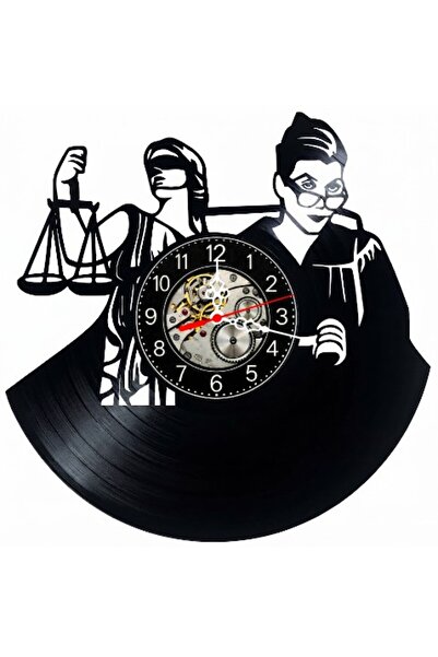 OEM Decorative wall clock made from vinyl record, Lawyer Justice Model, Lady ...
