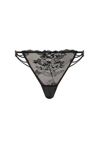 Hunkemöller Tanga de damă 302373 Negru